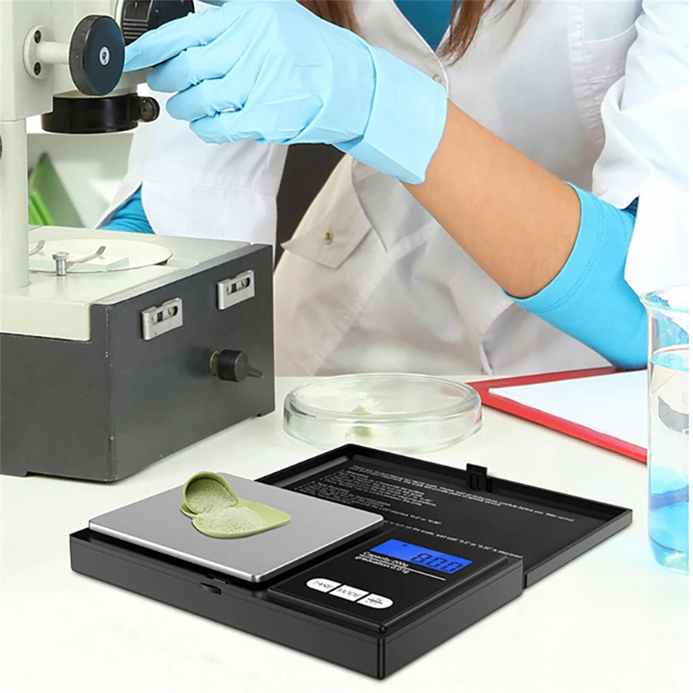 Balança de Precisão LCD – Precisão 0,01g, Capacidades 100g / 200g / 500g Balança de Precisão LCD – Precisão 0,01g, Capacidades 100g / 200g / 500g